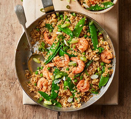 Prawn fried rice recipe 