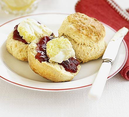 Classic scones with jam & clotted cream recipe 