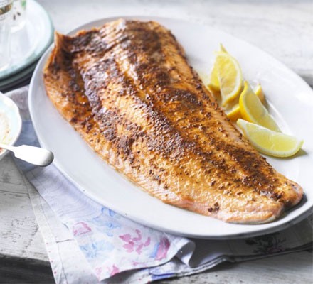 Spiced roast side of salmon recipe 