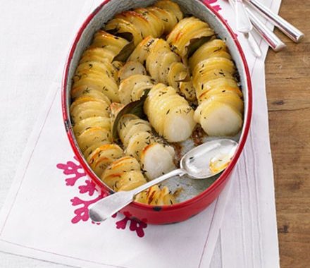 Hasselback potato gratin recipe
