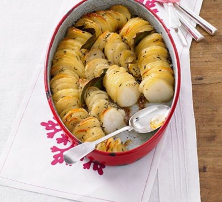 Hasselback potato gratin recipe 