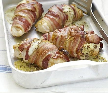 Mustard-stuffed chicken recipe
