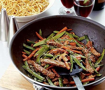 Stir-fried beef with hoisin sauce recipe