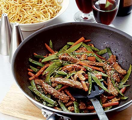 Stir-fried beef with hoisin sauce recipe 