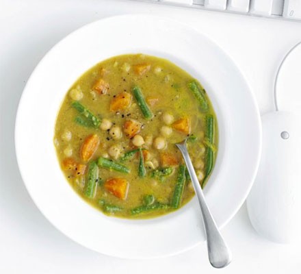 Indian chickpea & vegetable soup recipe 