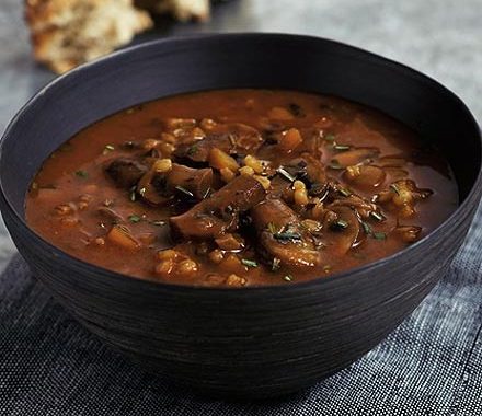 Hearty mushroom soup recipe