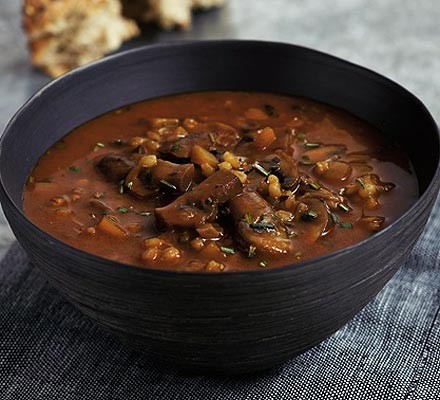 Hearty mushroom soup recipe 