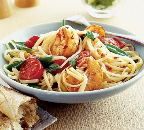 Chilli prawn linguine recipe 