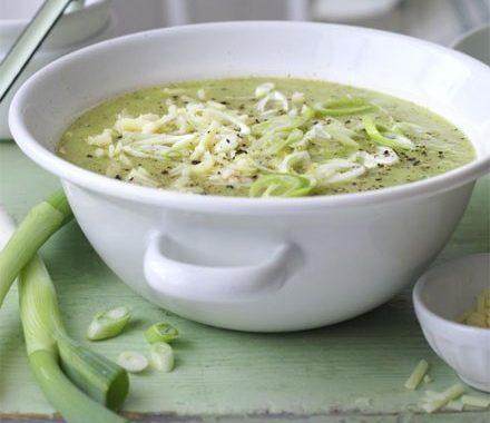 Courgette, potato & cheddar soup recipe