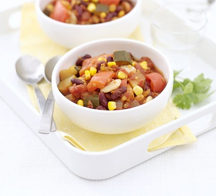 Vegetable & bean chilli recipe 