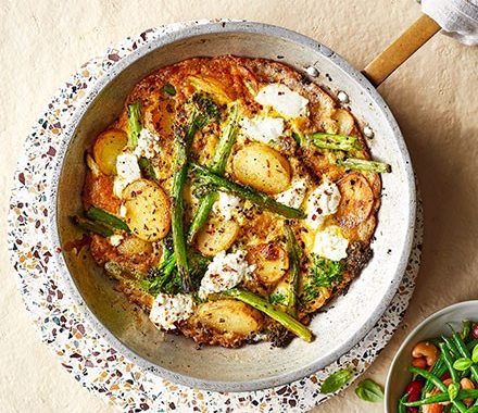 Ricotta, broccoli, & new potato frittata recipe