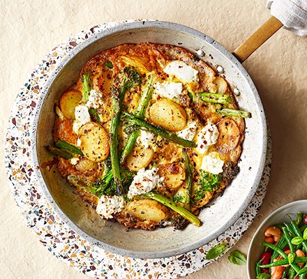 Ricotta, broccoli, & new potato frittata recipe 