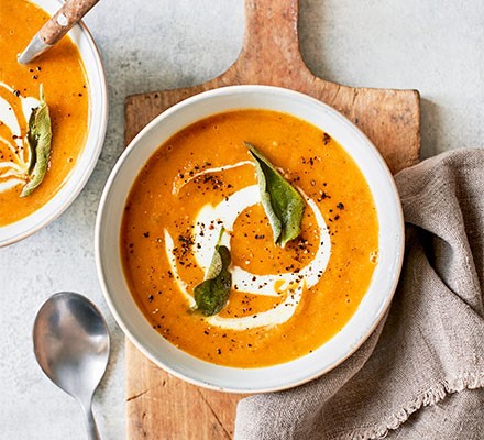 Roasted roots & sage soup recipe 