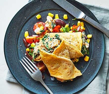 Spinach & tuna pancakes recipe