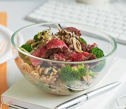 Steak & broccoli protein pots recipe
