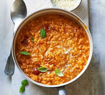 Tomato & mascarpone risotto recipe 