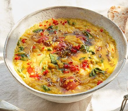 Tomato & spinach kitchari recipe