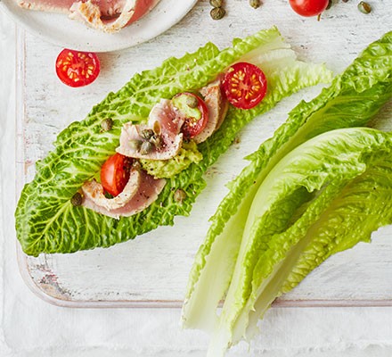 Healthy tuna lettuce wraps recipe 