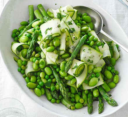 Warm spring vegetables recipe 