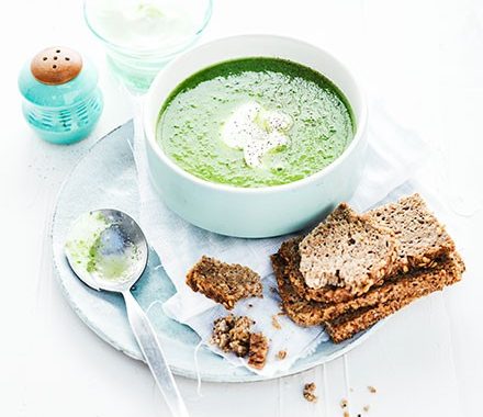 Cucumber, pea & lettuce soup recipe