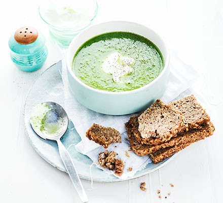 Cucumber, pea & lettuce soup recipe 