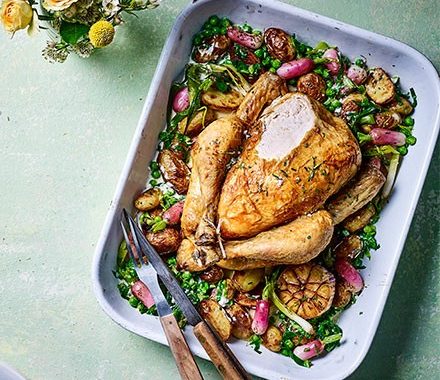 Spring one-pot roast chicken recipe