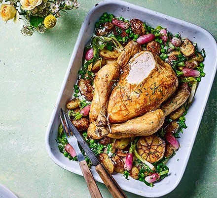 Spring one-pot roast chicken recipe 