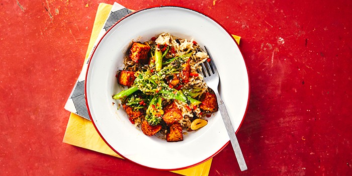 chilli tempeh stir-fry