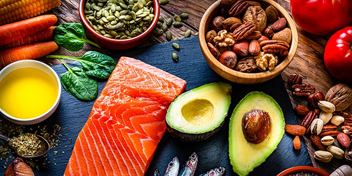 Nuts, avocado, salmon and other good fats