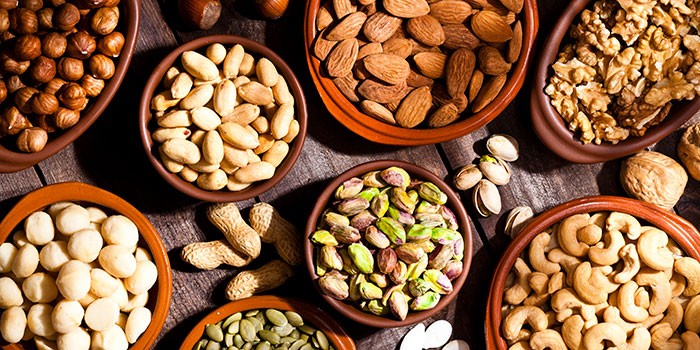 Bowls of nuts