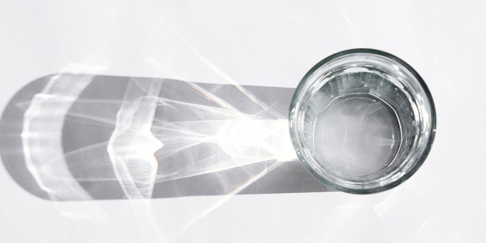 Glass of water for mindful hydration