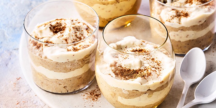 Crunchy peanut butter & banana pots