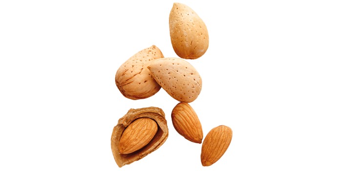 almonds and its different layers