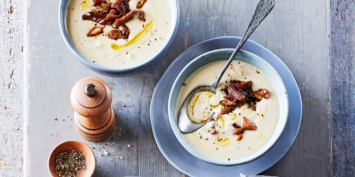 Tom Kerridge festive kitchen - truffled jerusalem artichoke soup