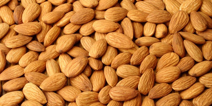 Pile of almonds