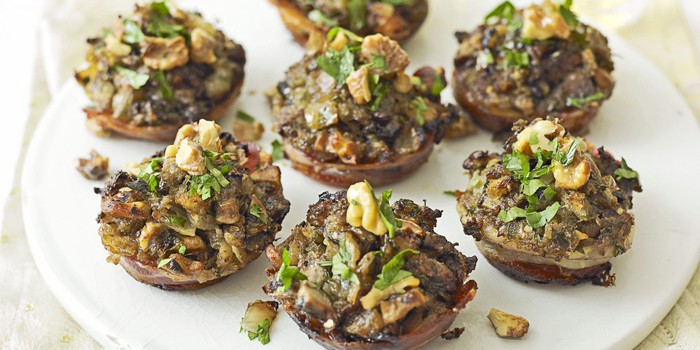 chicken liver and mushroom nests
