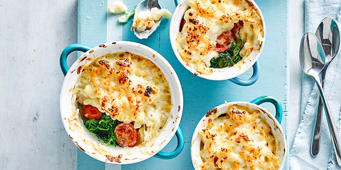 Macaroni cheese with veg