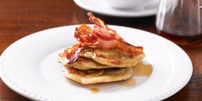 Maple bacon pancakes
