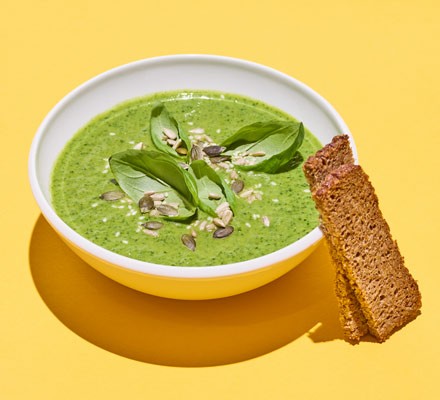 Courgette, leek & goat’s cheese soup recipe 