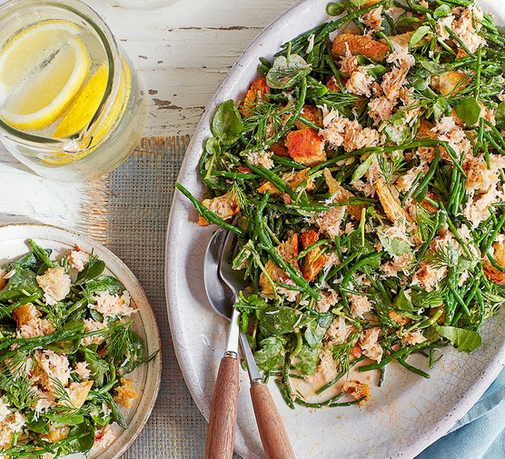 Samphire & crab salad recipe 