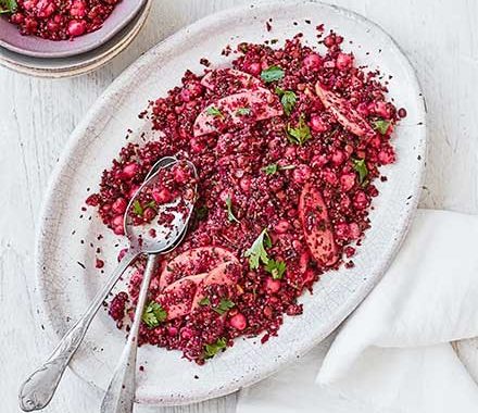 Beetroot & lentil tabbouleh recipe