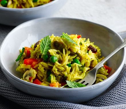Microwave biryani recipe