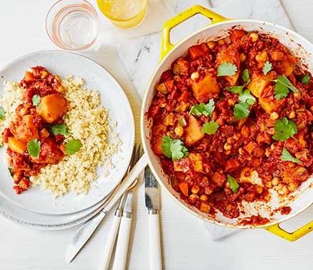 Butternut squash & chickpea tagine recipe