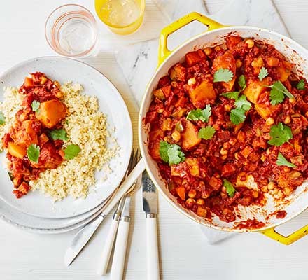 Butternut squash & chickpea tagine recipe 