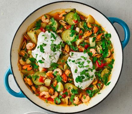 Hake & seafood cataplana recipe