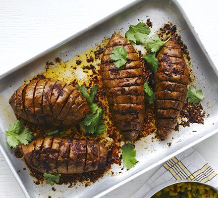 Chipotle hasselback sweet potatoes recipe 