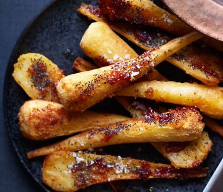 Honey-roasted parsnips recipe