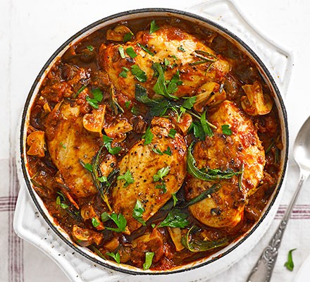 Lighter chicken cacciatore recipe 