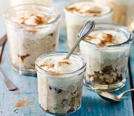 Peanut butter & date oat pots recipe