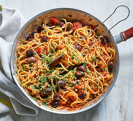 Spaghetti puttanesca recipe 